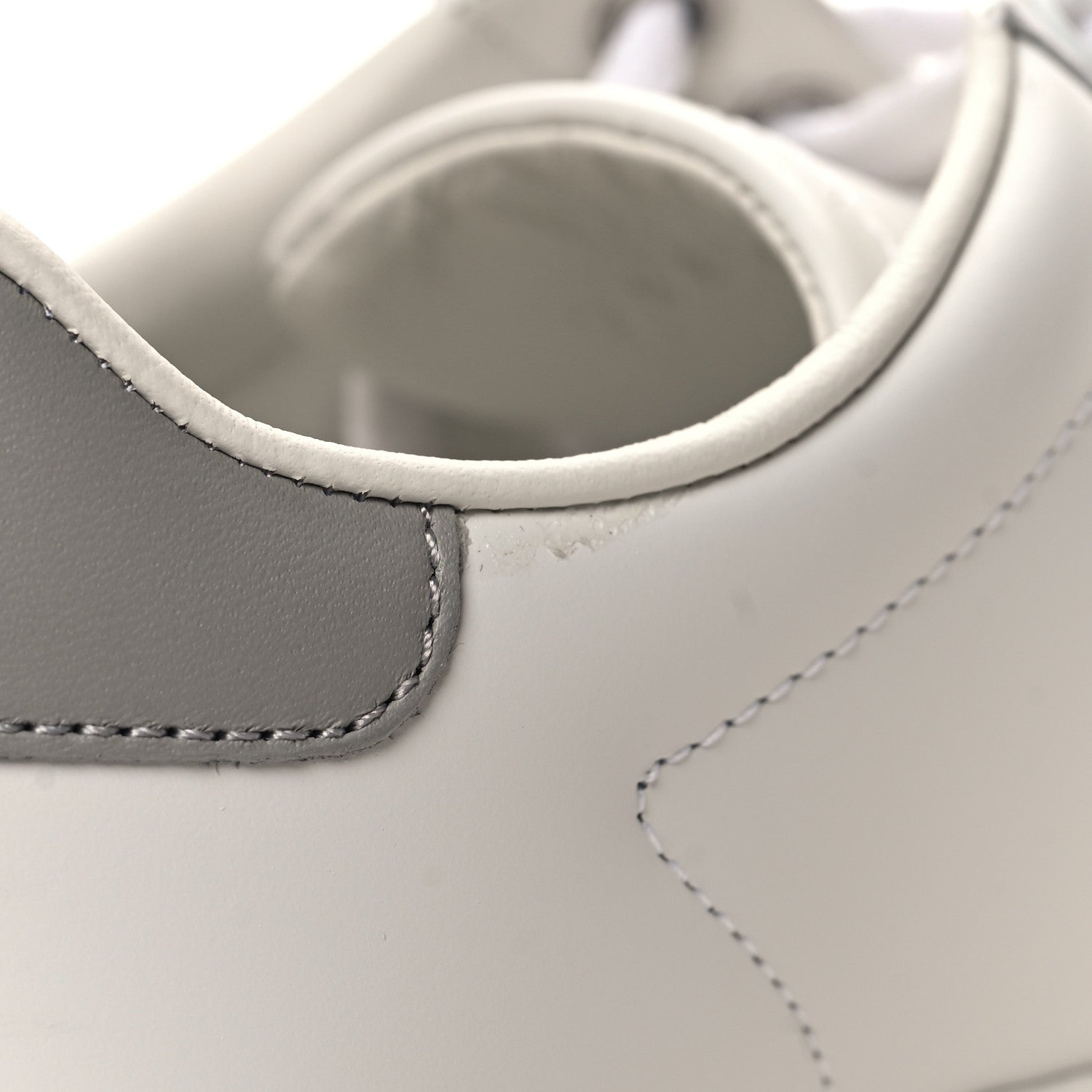 Gucci Calfskin Interlocking G Perforated Womens Ace Sneakers 36 White Grey Sky 9 of 10
