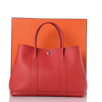 Hermes Vache Country Garden Party 36 MM Rouge Duchesse 12 of 12
