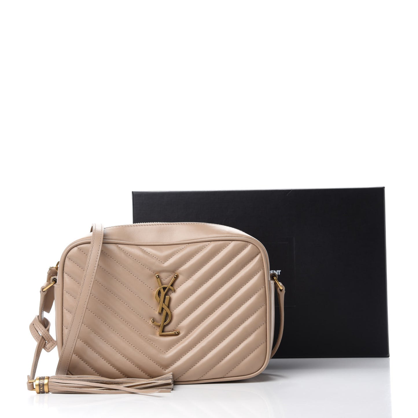 Calfskin Matelasse Monogram Lou Camera Bag Nude Powder