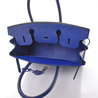 Hermes Epsom Birkin 30 Bleu Electrique 8 of 41