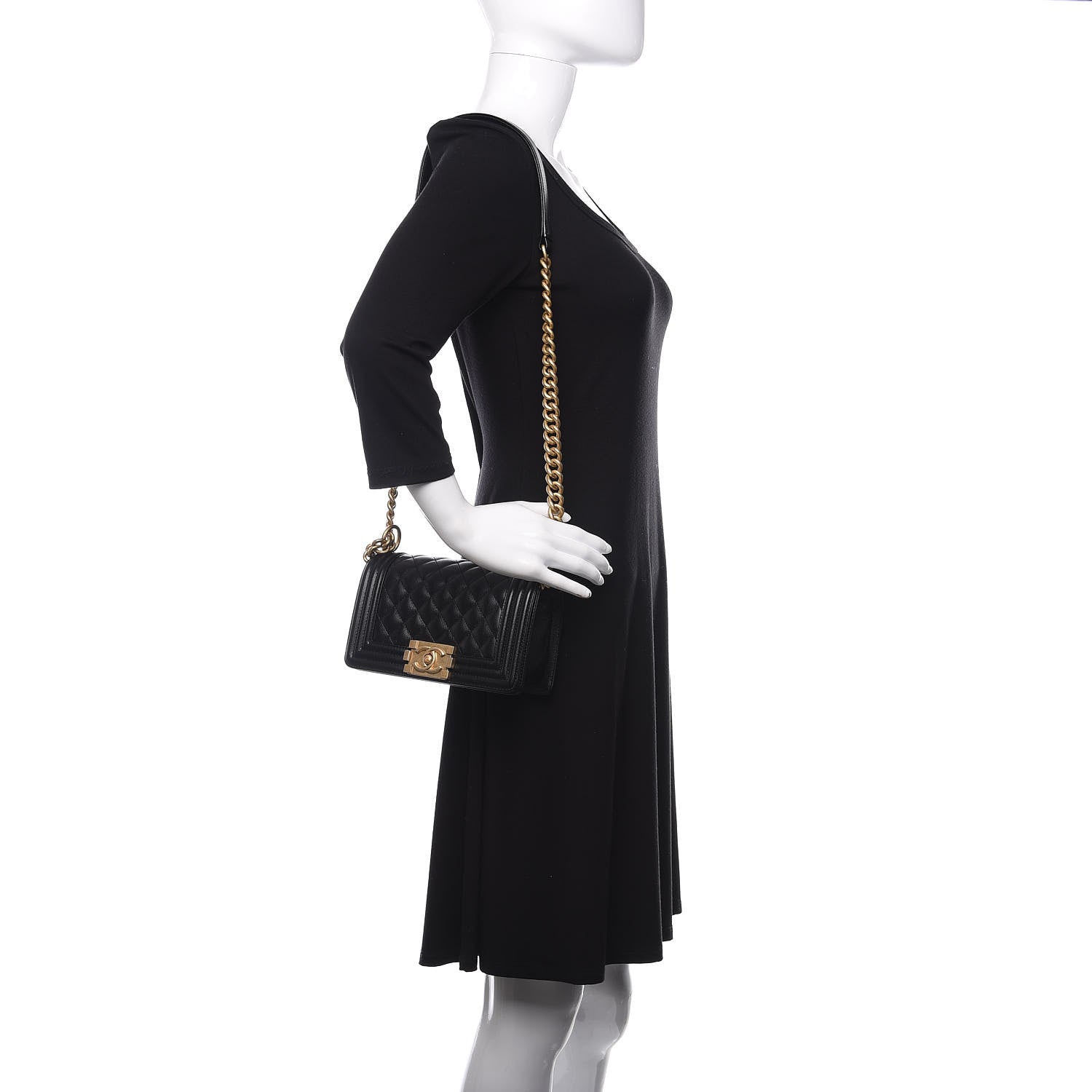 Chanel Caviar Quilted Small Boy Flap Black 2 of 11