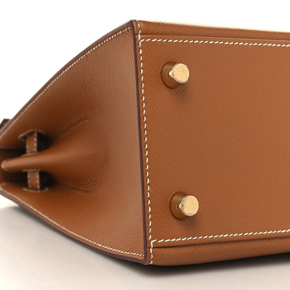 Hermes Epsom Kelly Sellier 25 Gold 10 of 12
