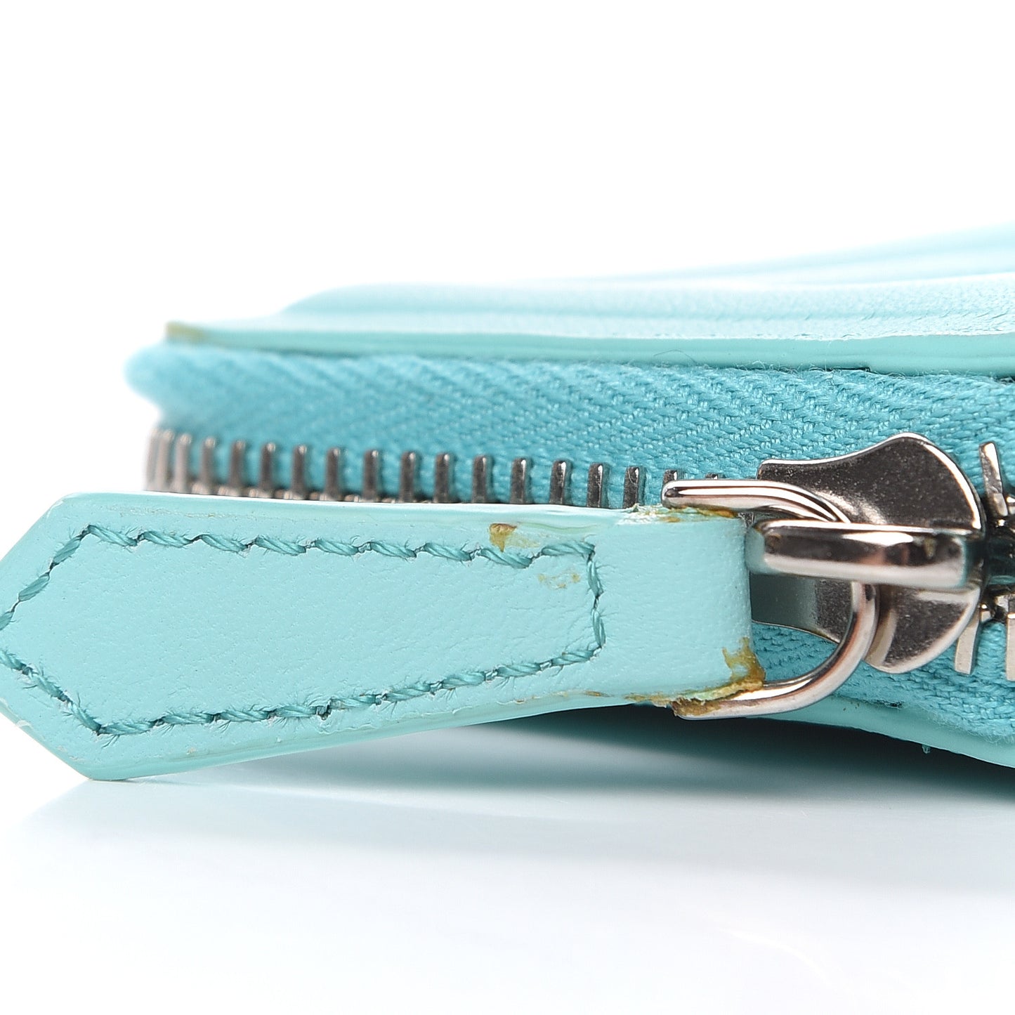 Vitello Flamingo Mini Zip Around Wallet Tiffany