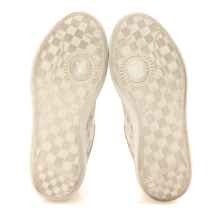 Louis Vuitton Canvas Calfskin Monogram LV Groovy Platform Sneakers 38 Beige 6 of 9