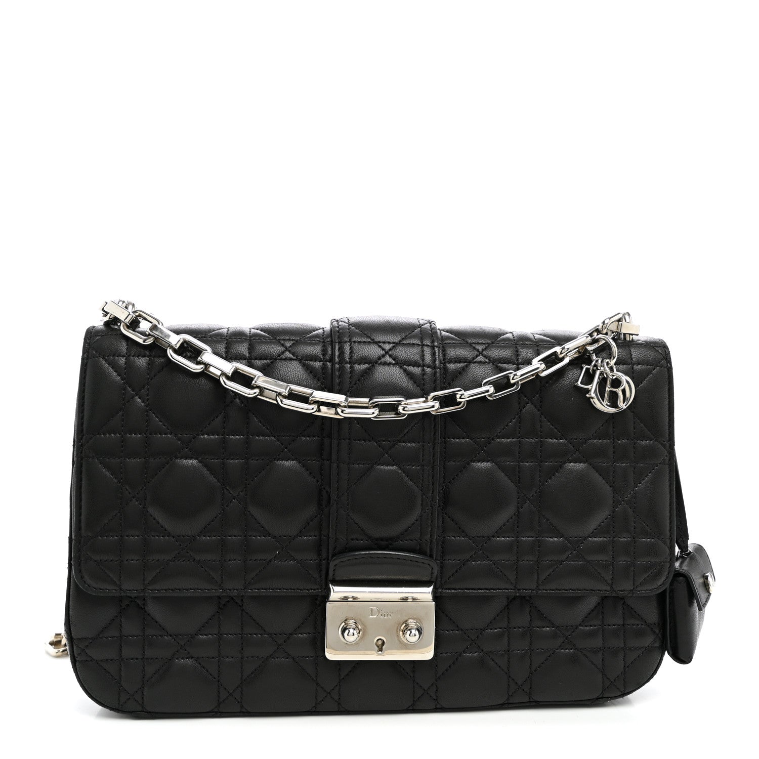 Christian Dior Lambskin Cannage Medium Miss Dior Flap Black 1 of 9