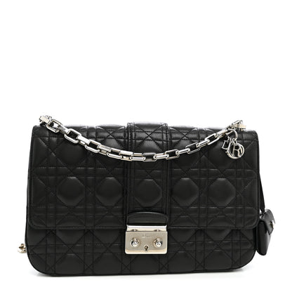 Christian Dior Lambskin Cannage Medium Miss Dior Flap Black 1 of 9