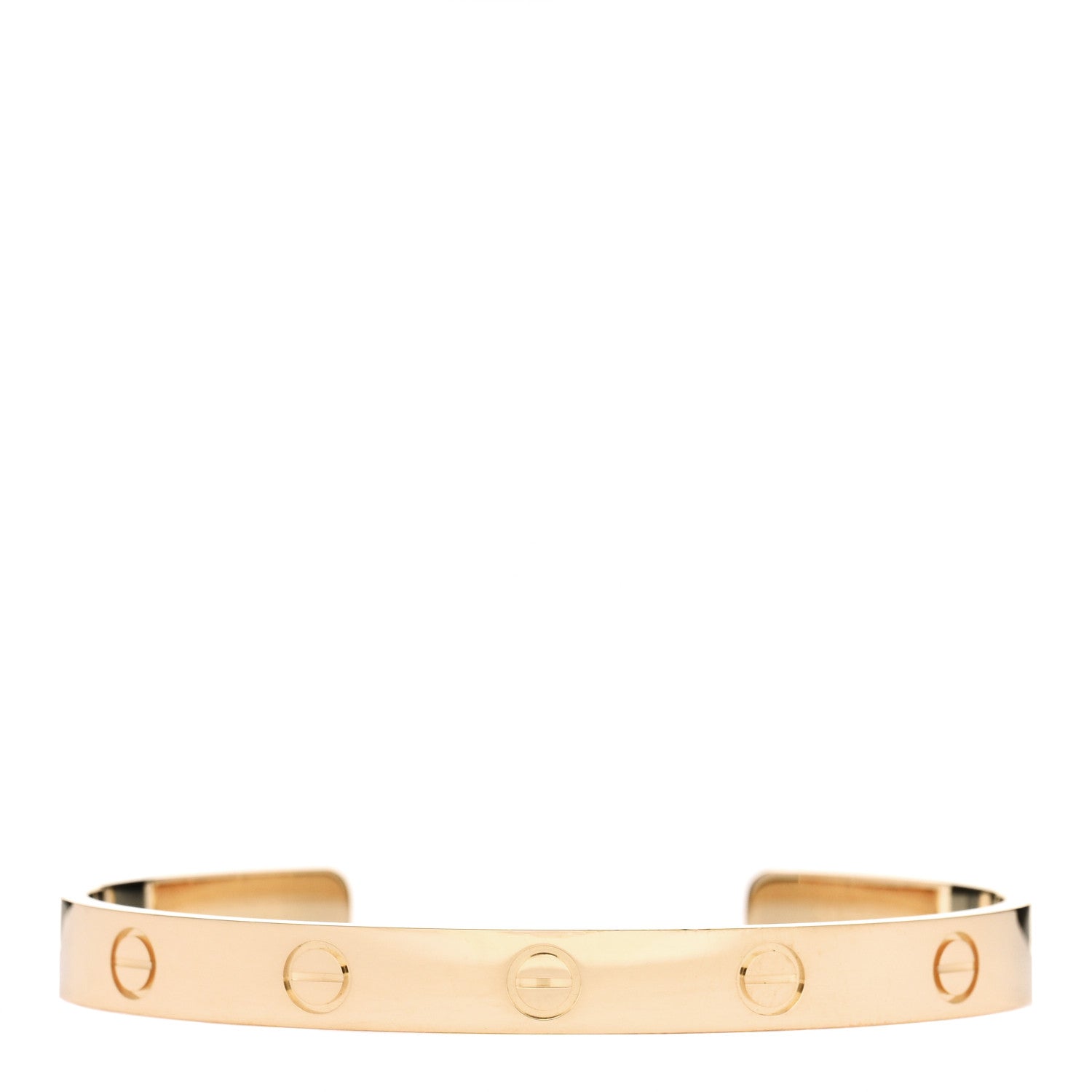 Cartier 18K Yellow Gold LOVE Cuff Bracelet 17 1 of 4