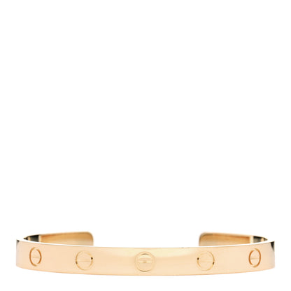 Cartier 18K Yellow Gold LOVE Cuff Bracelet 17 1 of 4