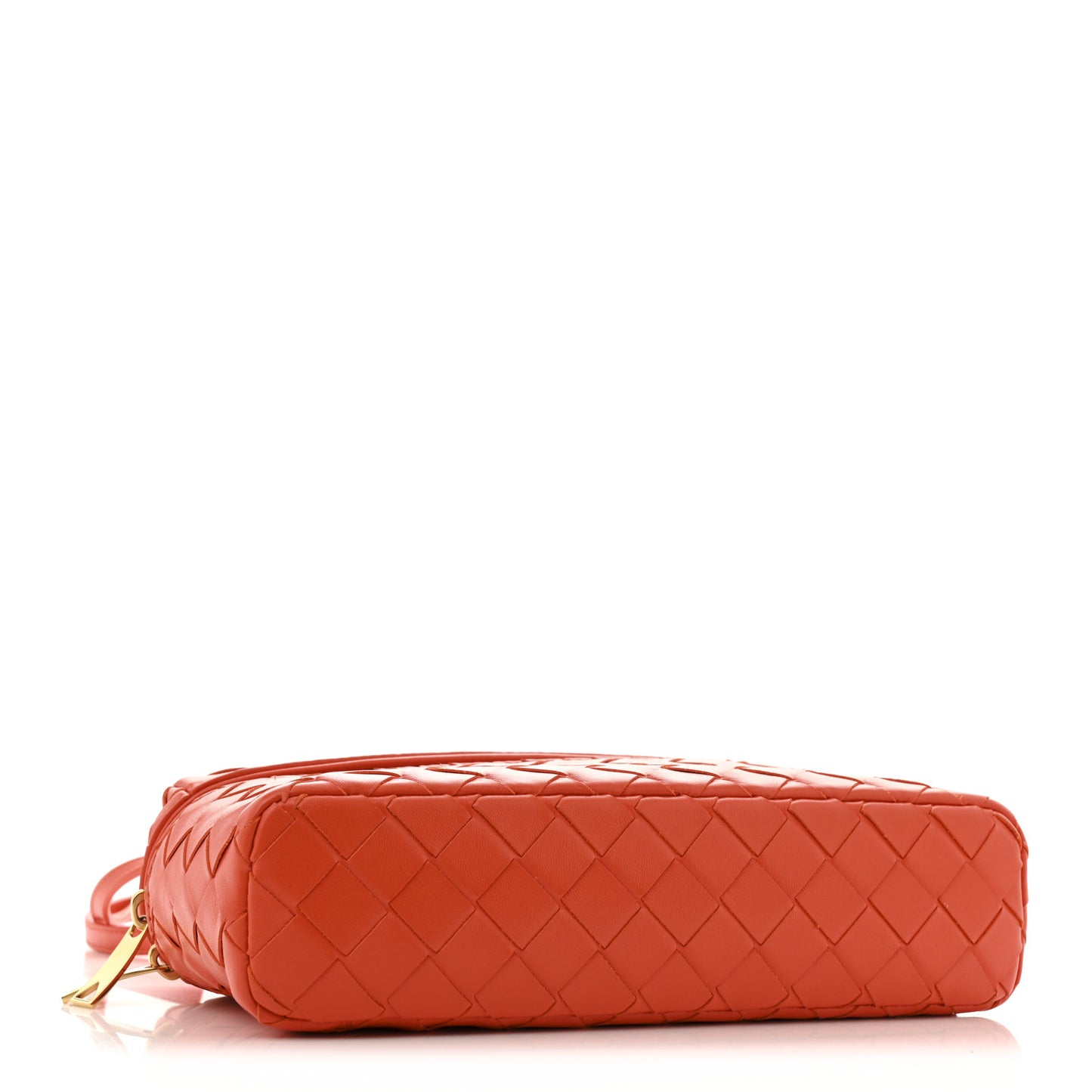 Calfskin Intrecciato Bang Bang Vanity Case Orange