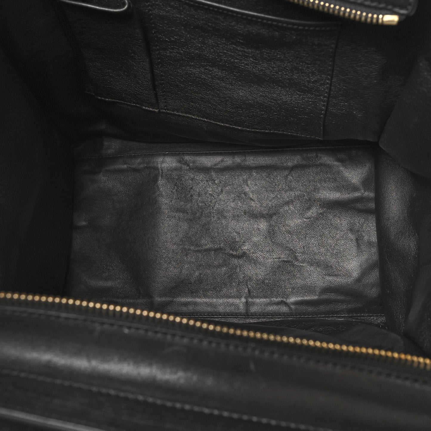 Smooth Calfskin Mini Bi-Color Luggage Forest Black