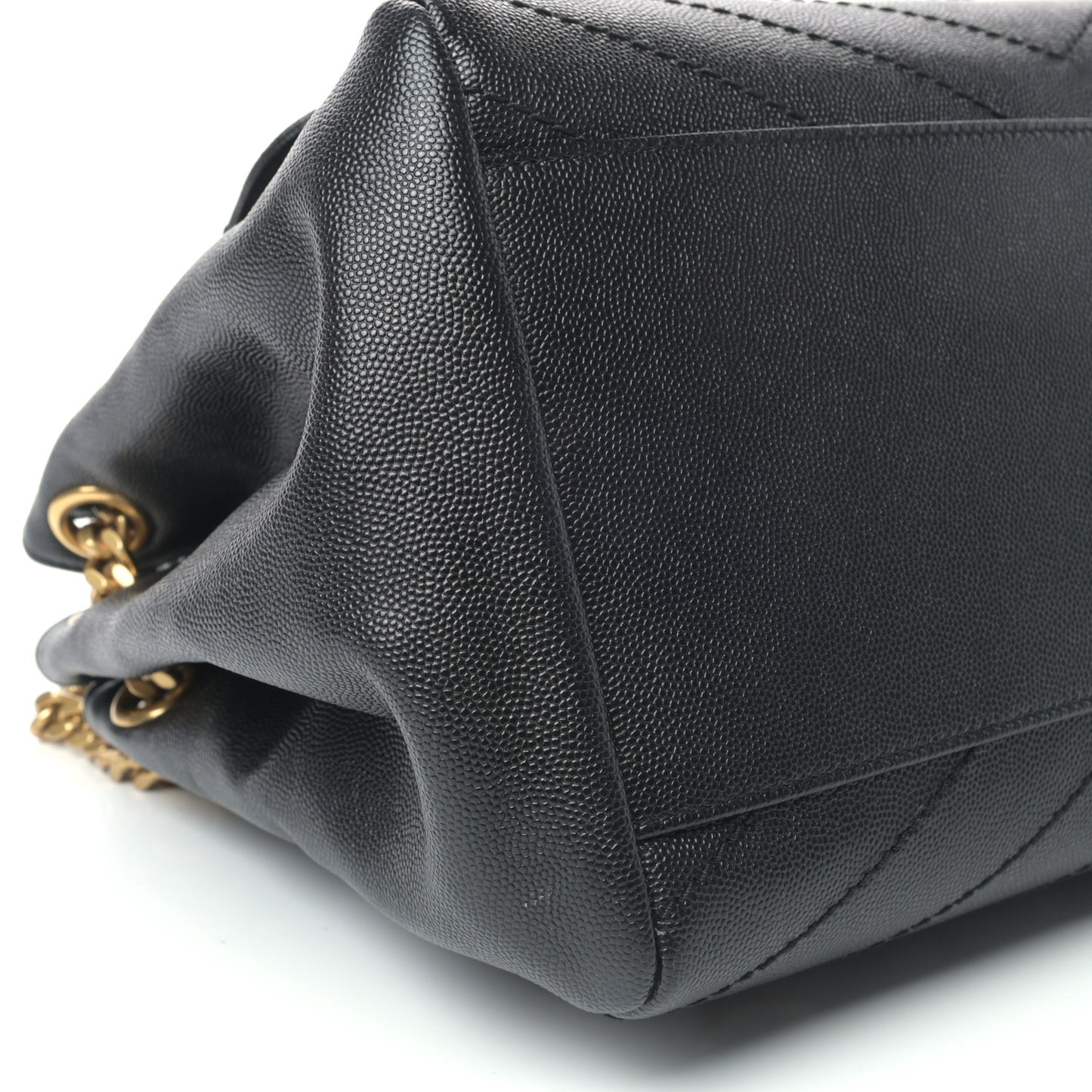 Grain De Poudre Chevron Monogram Medium Nolita Black