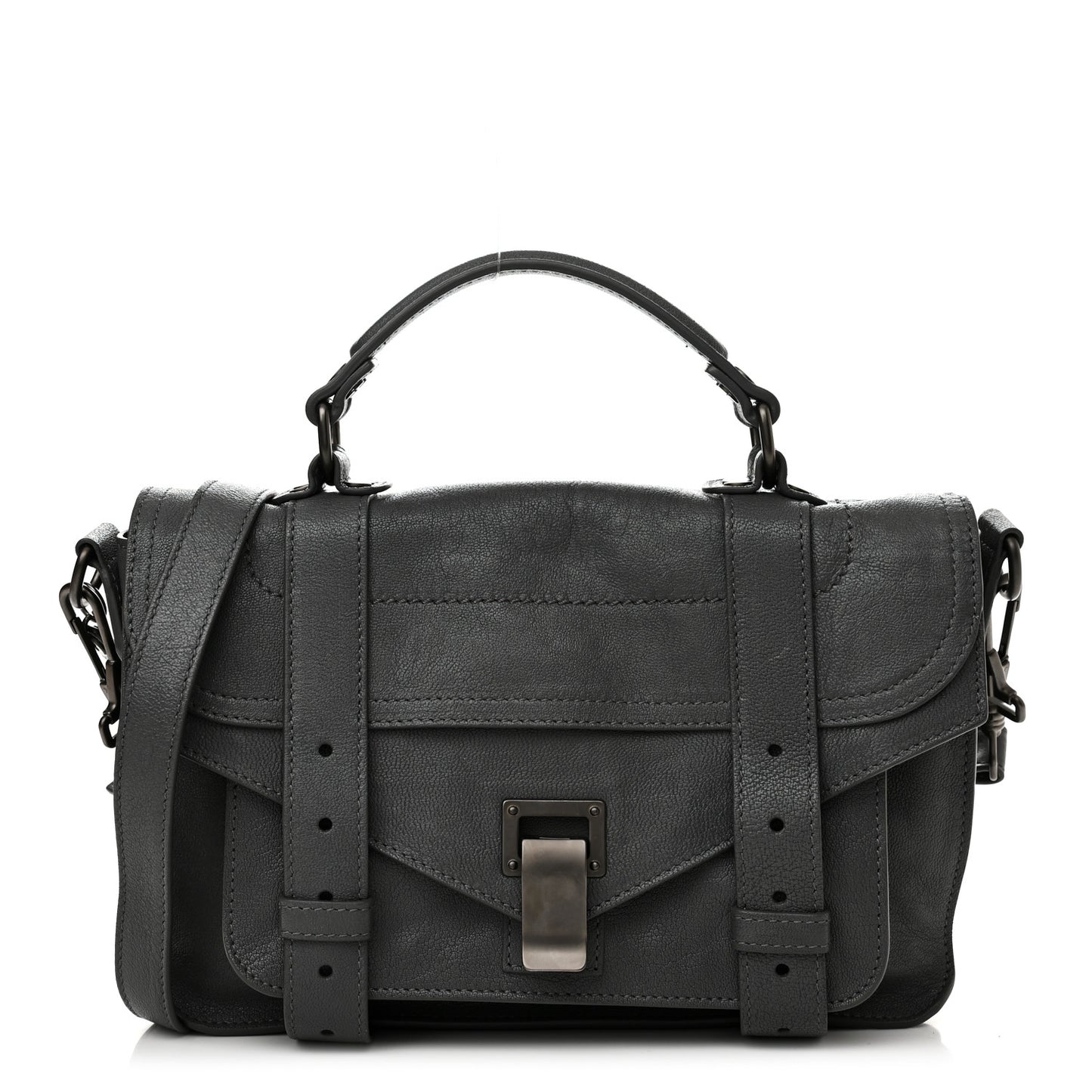Lambskin Tiny PS1 Satchel Grey