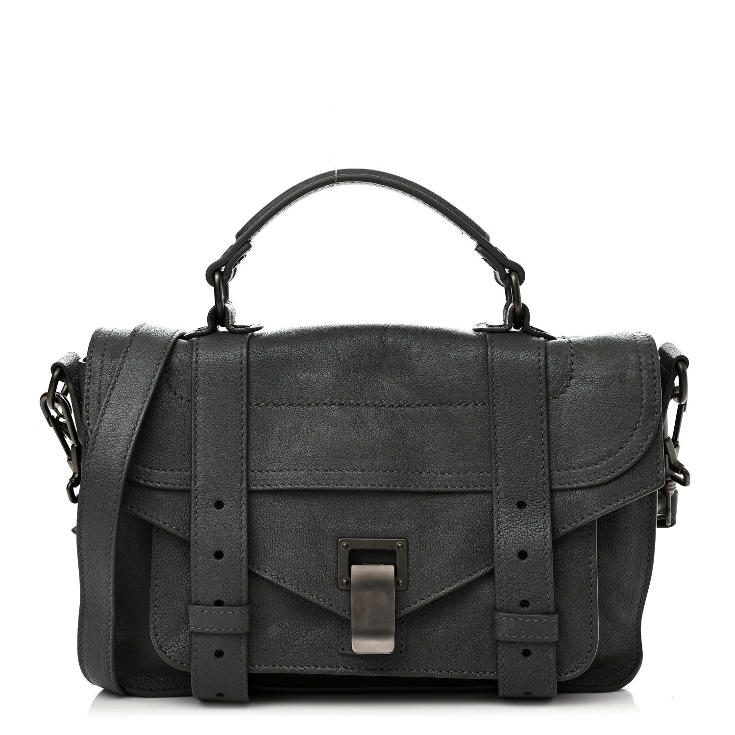 Proenza Schouler Lambskin Tiny PS1 Satchel Grey 1 of 10