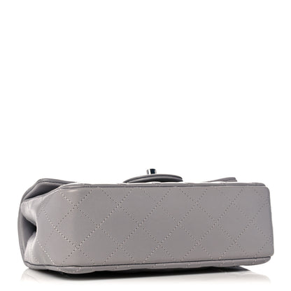 Chanel Lambskin Quilted Mini Rectangular Flap Grey 4 of 10