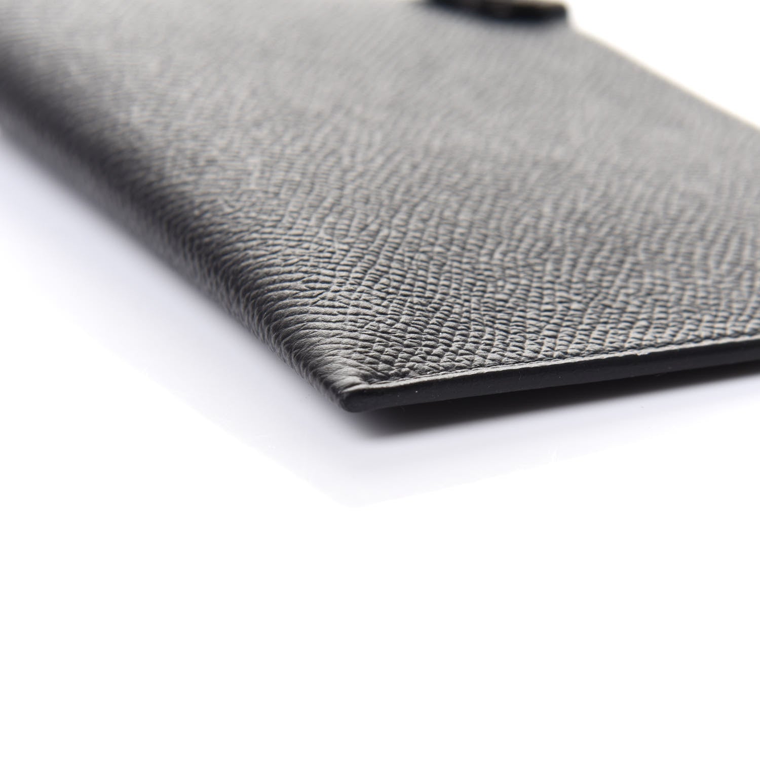 Hermes Epsom Tarmac Dot PM Passport Holder Black Gold 7 of 9