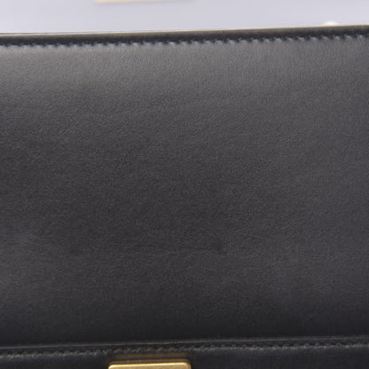 Gucci Calfskin Sylvie Web Small Queen Margaret Top Handle Bag Black 11 of 13