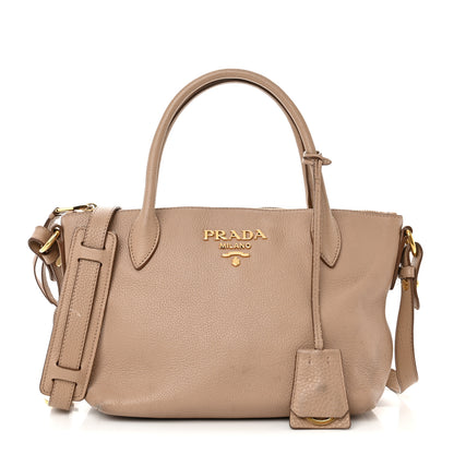 Prada Vitello Daino Mini Shopping Tote Cammeo 1 of 22