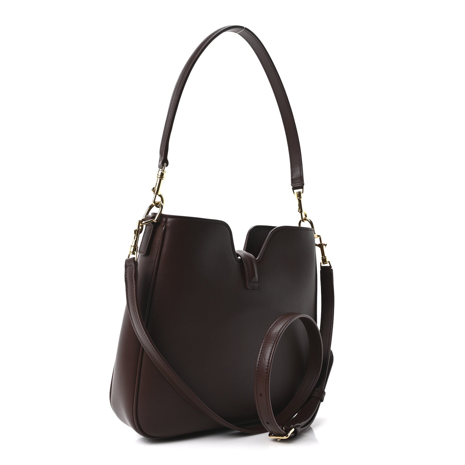 Celine Smooth Calfskin Small Camille 16 Soft Bag Chestnut 1840052