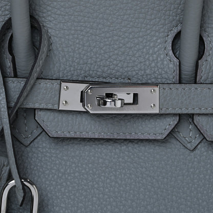 Hermes Togo Birkin 25 Gris Mouette 8 of 11