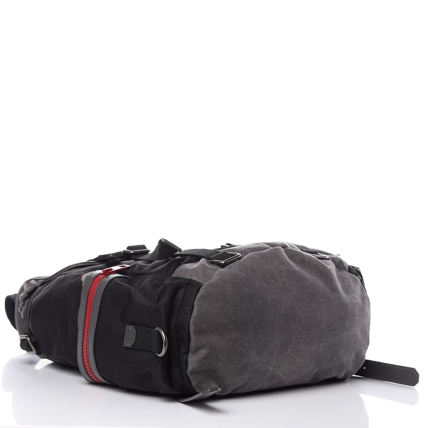 Nylon Cotton Canvas Dauphine Zaino Backpack Nero Anthracite
