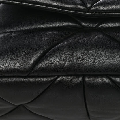 Prada Nappa Re-Nylon Triangle Quilted Patchwork System Flap Shoulder Bag Black 17 of 24
