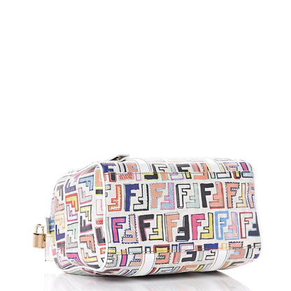Fendi Zucca Spalmati Vitello FF Multicolor Forever Boston Multicolor White 4 of 11