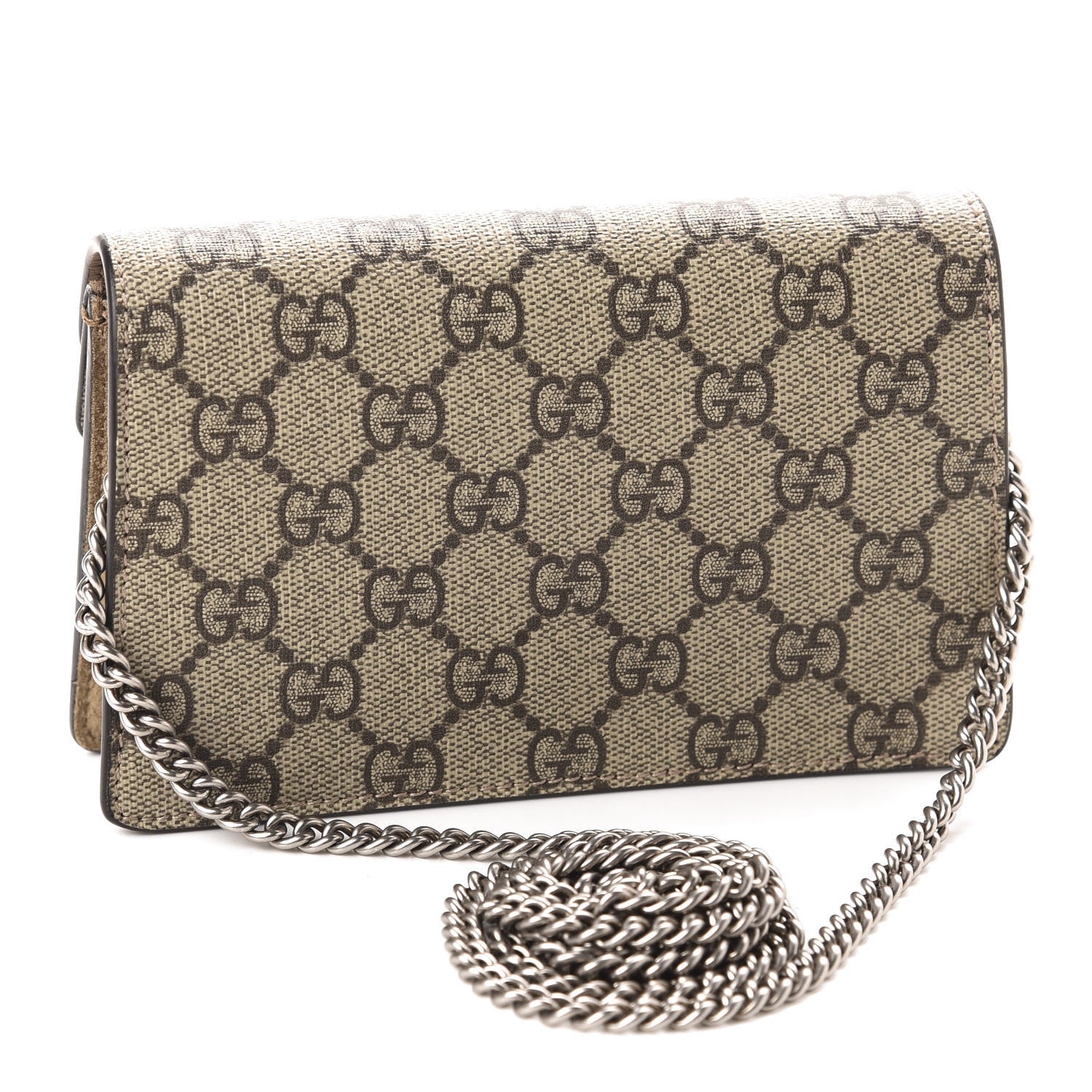 Gucci GG Supreme Monogram Super Mini Dionysus Shoulder Bag Taupe 3 of 10