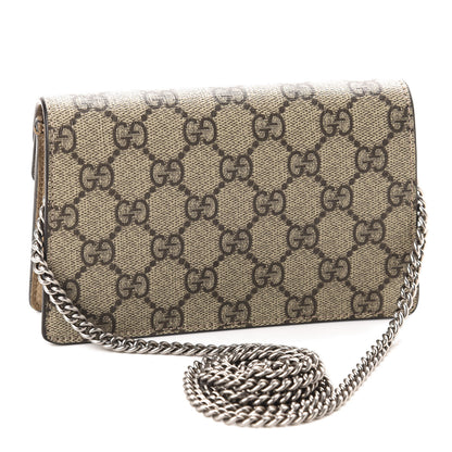 Gucci GG Supreme Monogram Super Mini Dionysus Shoulder Bag Taupe 3 of 10