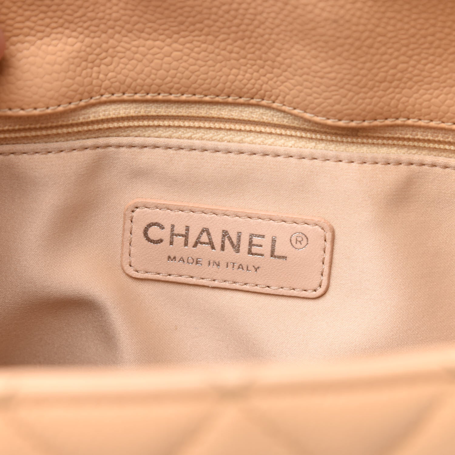 Chanel Caviar Quilted Grand Shopping Tote GST Beige Clair 6 of 10