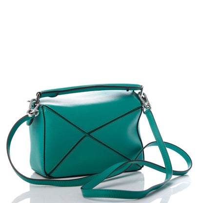 Loewe Calfskin Mini Puzzle Bag Emerald Green 3 of 9