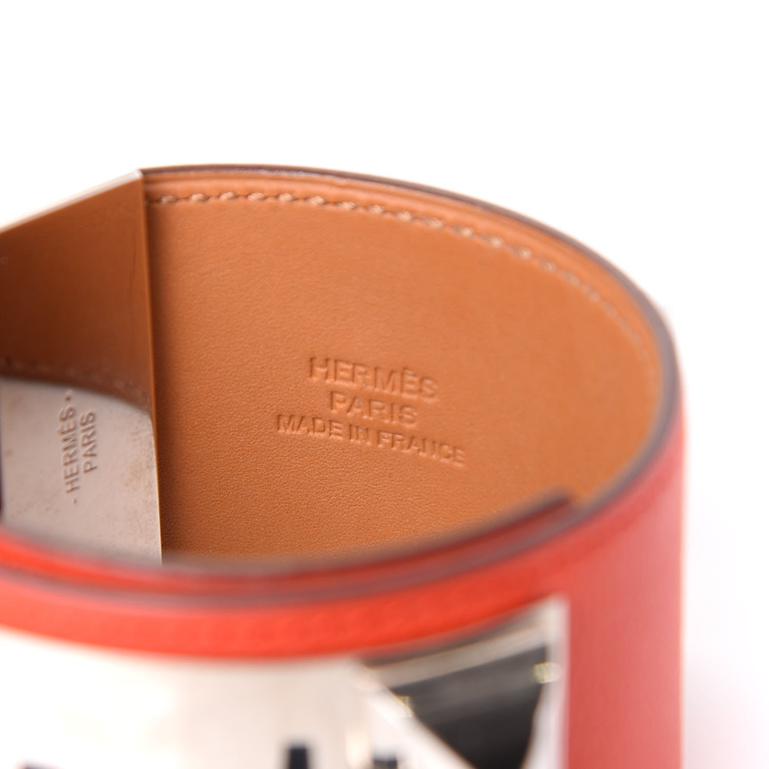 Hermes Swift Collier de Chien CDC Bracelet L Capucine 4 of 5