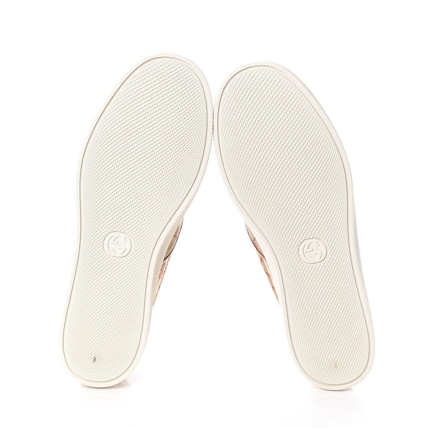 X MLB GG Monogram NY Yankees Embroidered Mens Slip On Sneakers 9 Beige Ruggine Rust