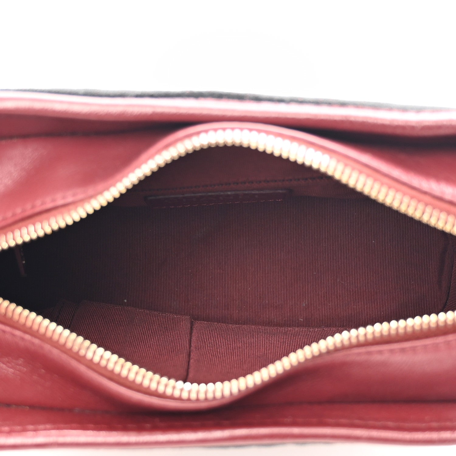 Chanel Knit Calfskin Small Gabrielle Hobo Red 5 of 10