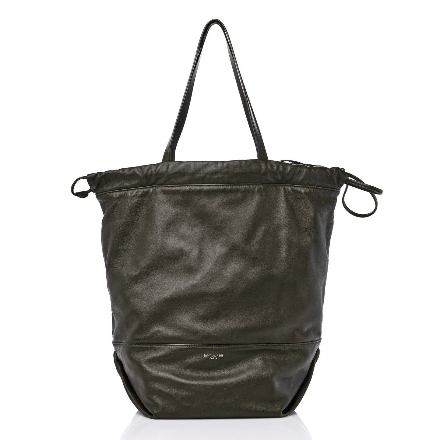 Lambskin West Shopping Bag Dark Tea
