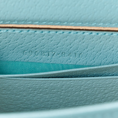 Gucci Textured Dollar Calfskin Mini Diana Chain Bag Dusty Azure 7 of 10