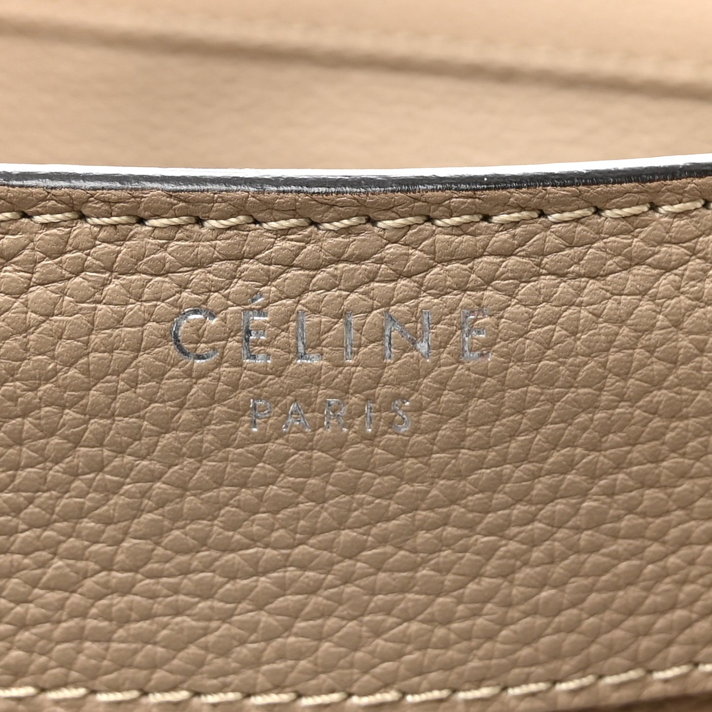 Drummed Calfskin Micro Luggage Dune
