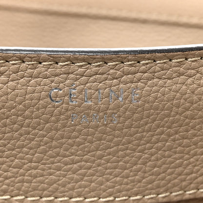 Celine Drummed Calfskin Micro Luggage Dune 6 of 10