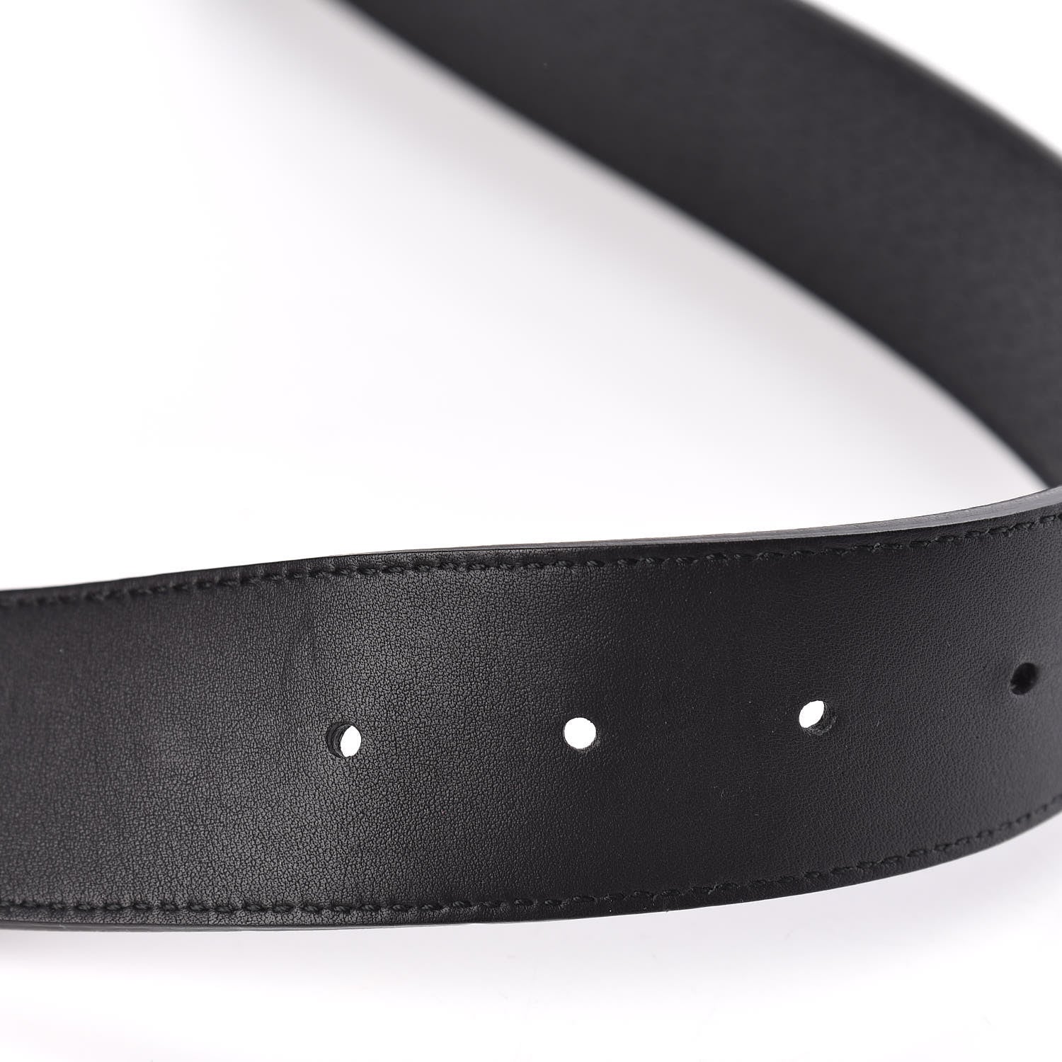 Gucci Textured Calfskin Double G 40mm Belt 75 30 Black 6 of 8
