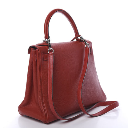 Hermes Togo Kelly Retourne 28 Rouge Vif 2 of 11