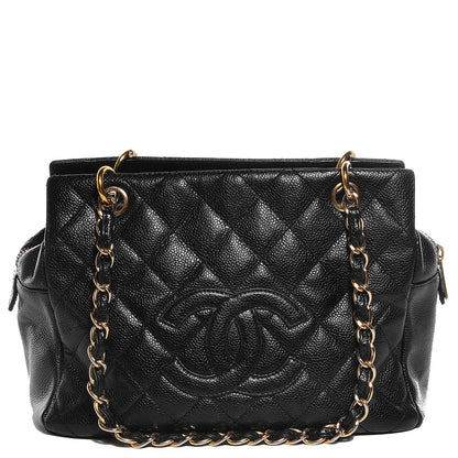 Chanel Caviar Quilted Petit Timeless Tote PTT Black 1 of 7