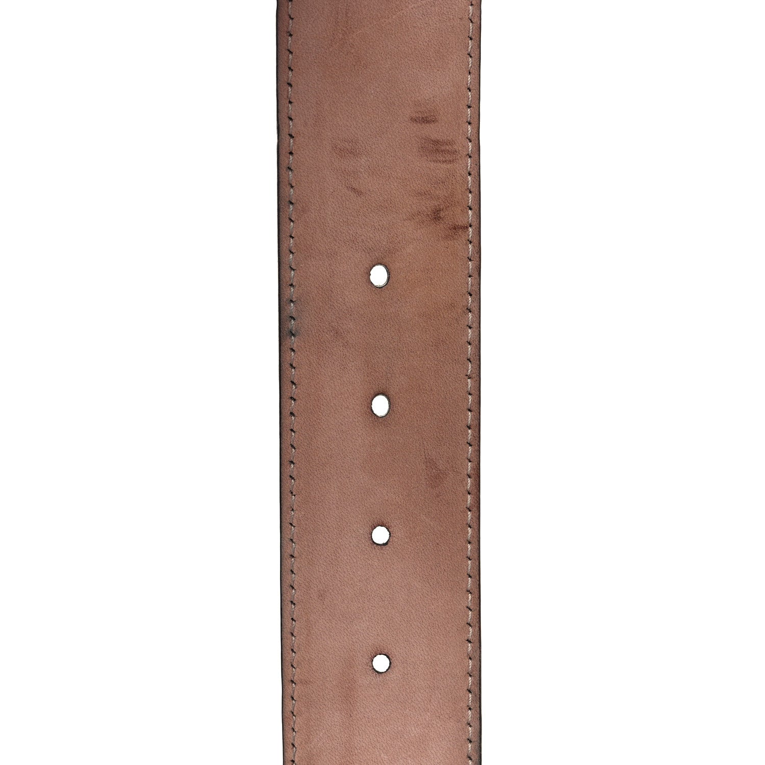 Gucci Metallic Calfskin Interlocking G 40mm Belt 100 40 Pewter 6 of 6