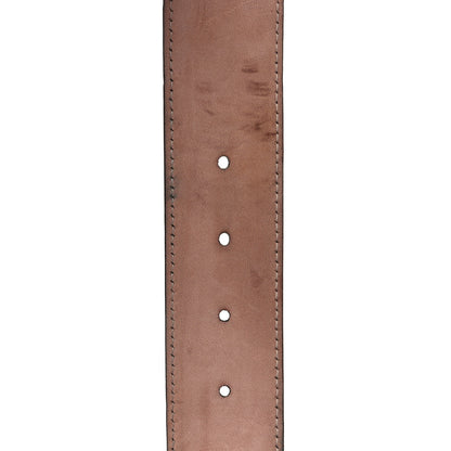 Gucci Metallic Calfskin Interlocking G 40mm Belt 100 40 Pewter 6 of 6