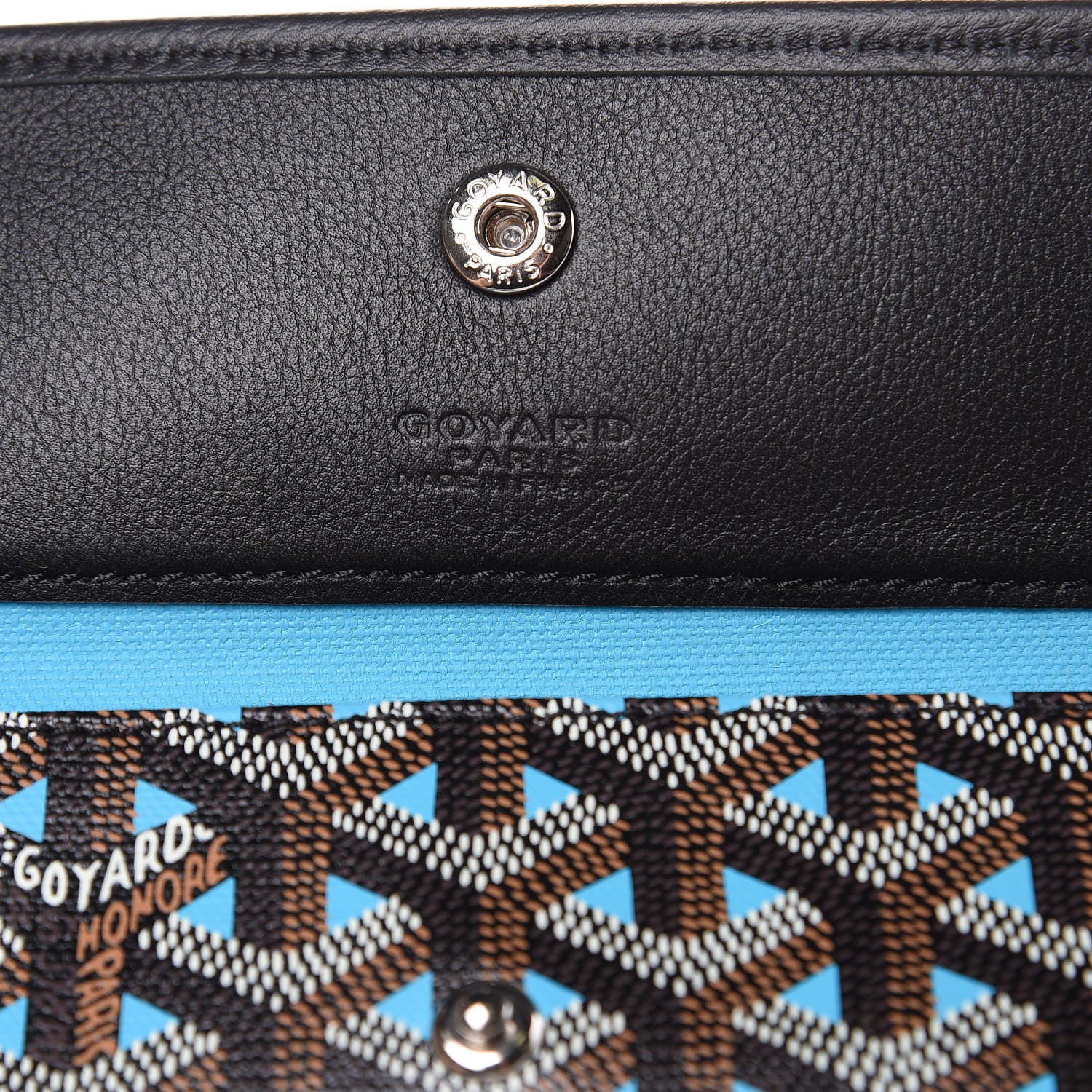 Goyard Goyardine Saint Louis Claire Voie PM Black Blue 6 of 8