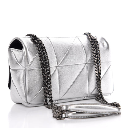 Saint Laurent Metallic Lambskin Patchwork Monogram Small Jamie Silver 3 of 7