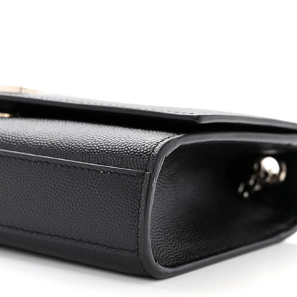 Saint Laurent Grain De Poudre Small Monogram Kate Satchel Black 10 of 10