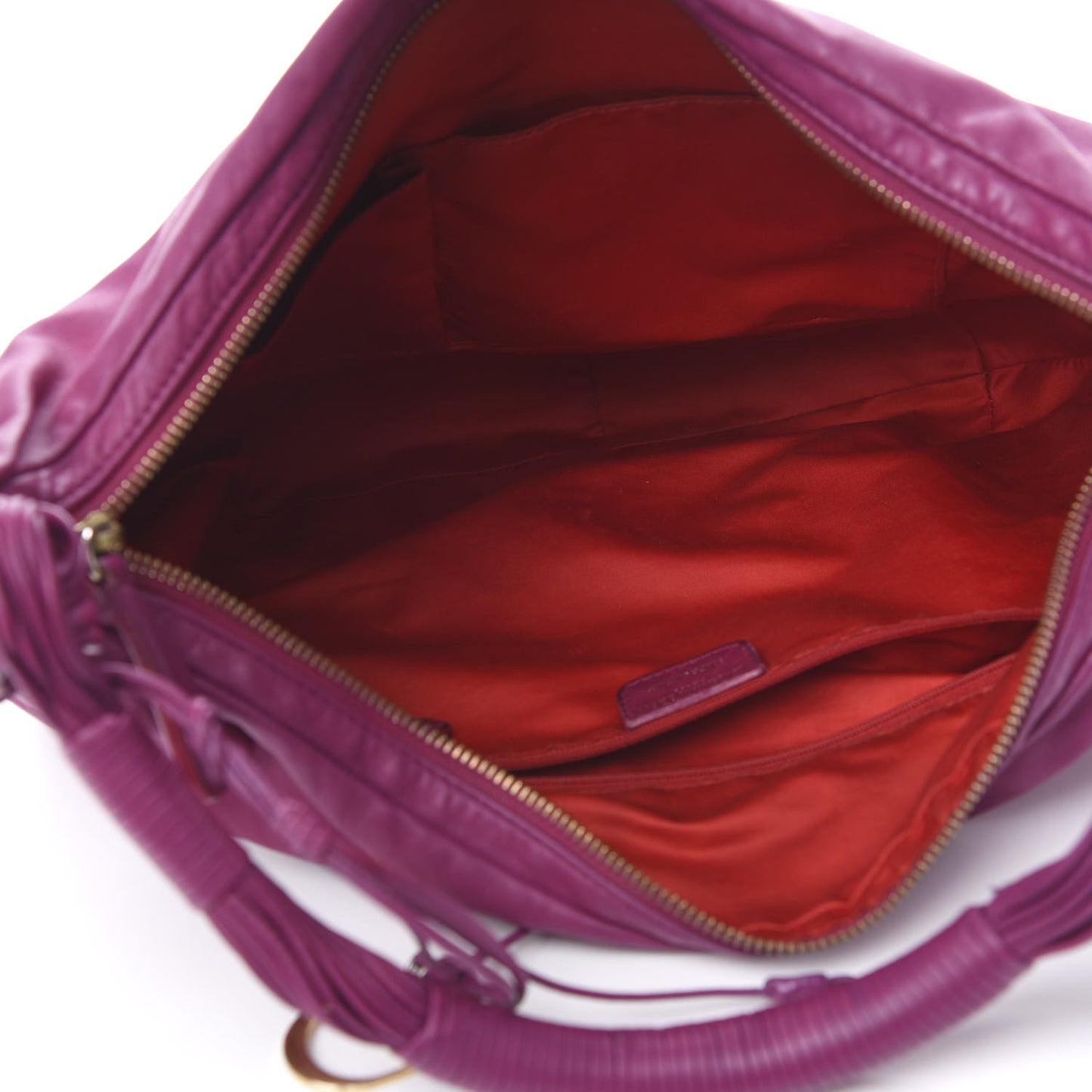 Calfskin Gypsy Hobo Purple