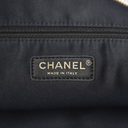 Chanel Lambskin Large Girl Bag Black Beige 6 of 9