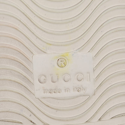 Gucci Calfskin Ayers Bee Embroidered Ace Sneakers 38.5 White Green 18 of 27