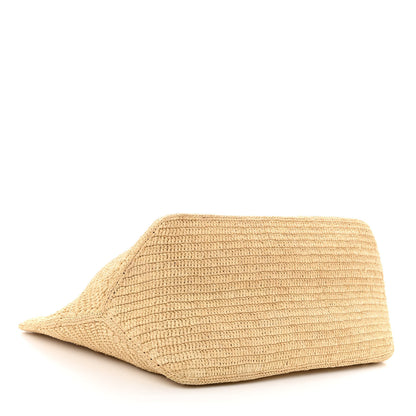 Loewe Raffia Paula's Ibiza Fold Shopper Tote Natural Tan 4 of 9
