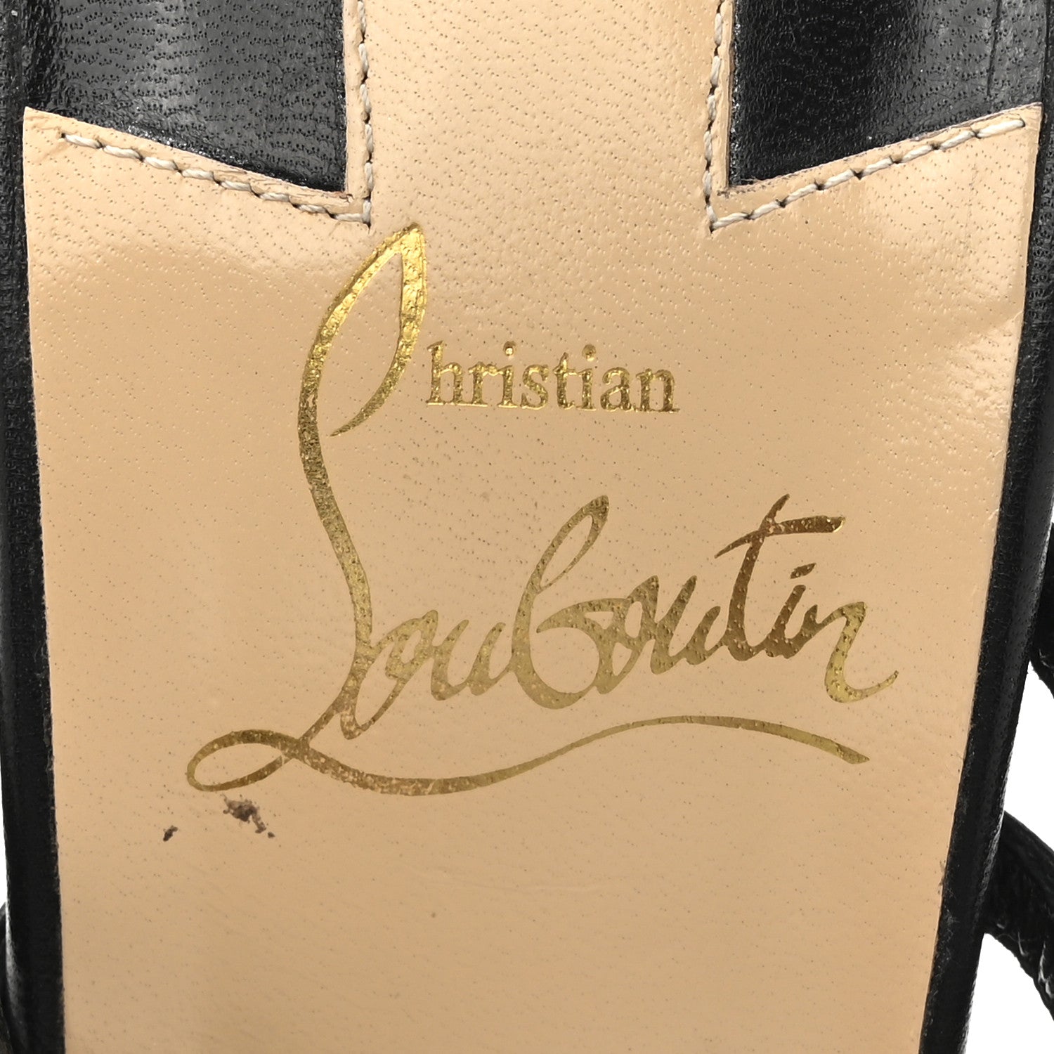 Christian Louboutin Kid Studded Marthaspike 100 Slide Sandals 37.5 Black Silver 8 of 11
